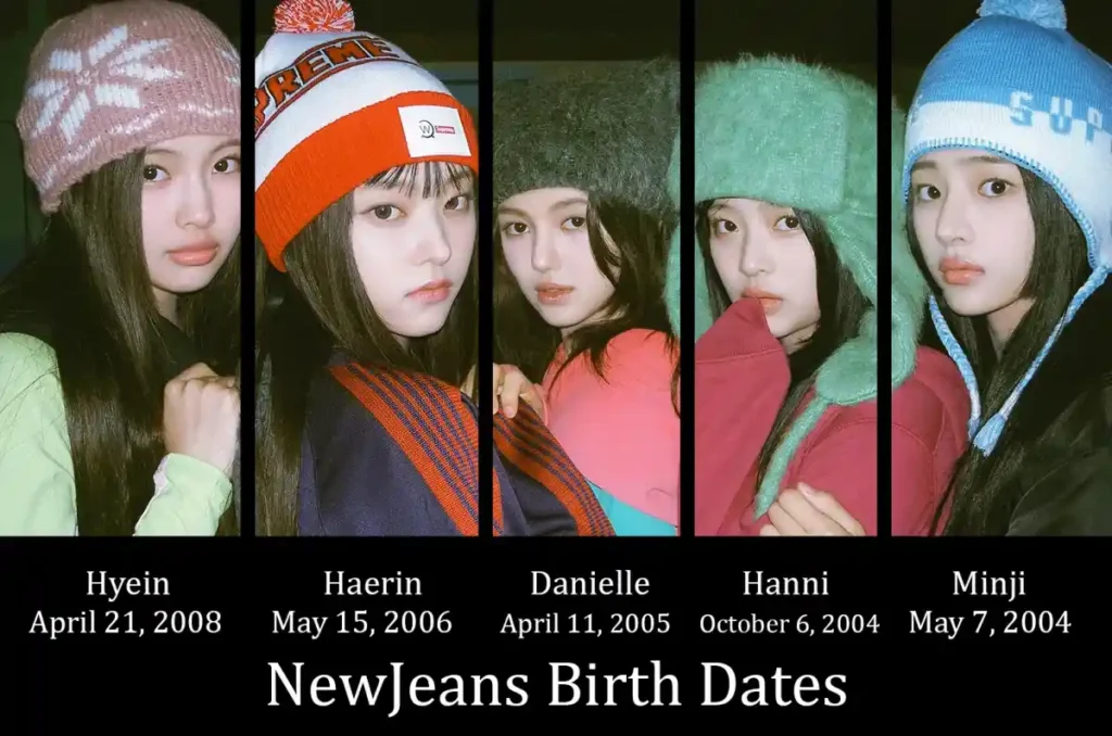 NewJeans Members Birth dates